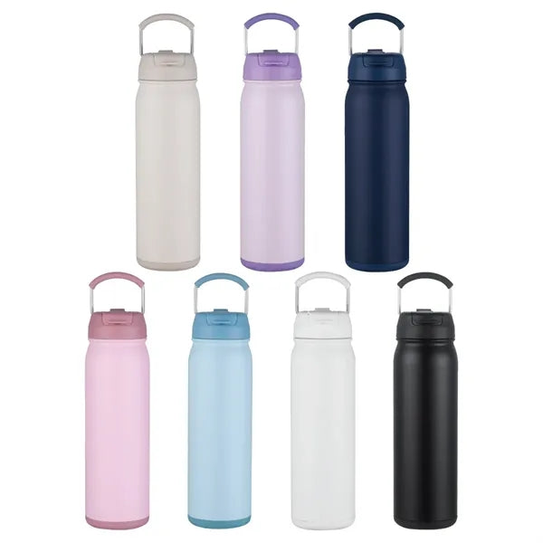 24 oz. PopSip Vacuum Insulated Water Bottle w/2-in-1 Sipper