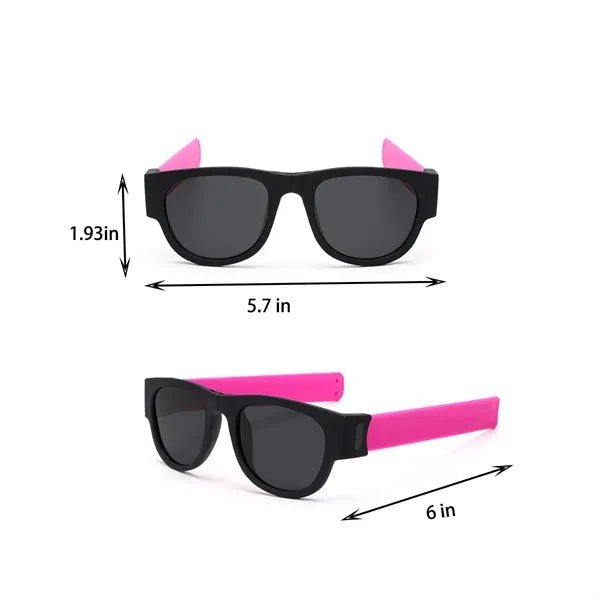 Wristband Slap Folding Sunglasses