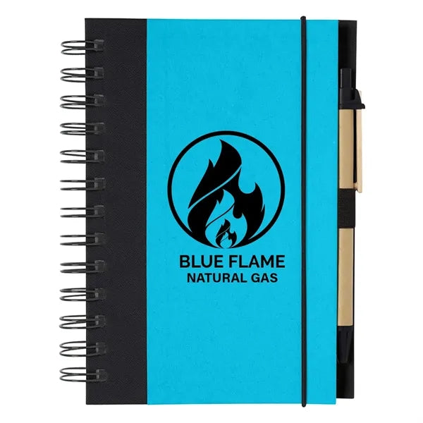 Eco-inspired Spiral Notebook & Pen