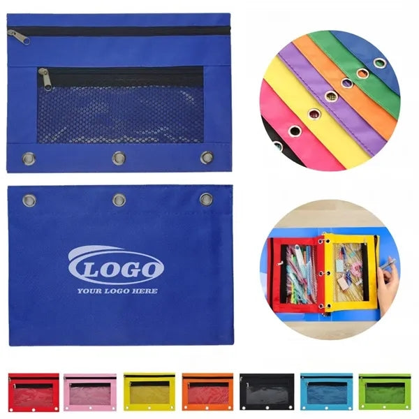 Clear Zippered Pen & Pencil Pouch