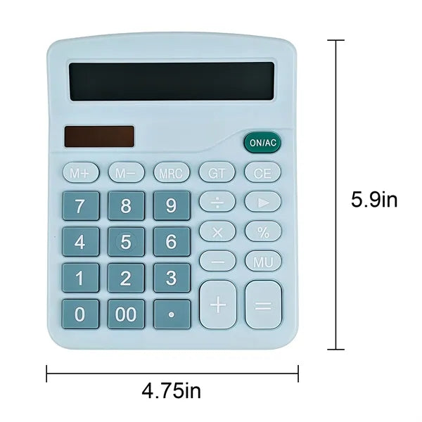 12 Digit Solar Dual Power Calculator