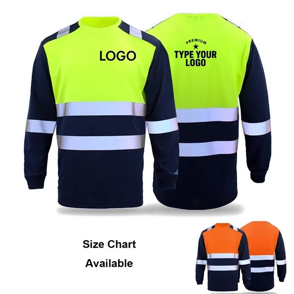 Safety Shirts Long Sleeve Class 3 High Visibility