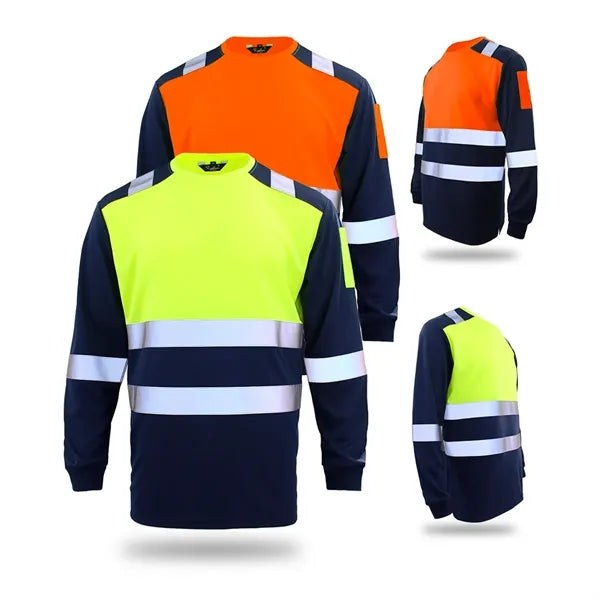 Safety Shirts Long Sleeve Class 3 High Visibility