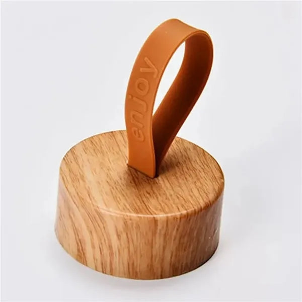 9.5oz Leak-Proof Stainless Steel Tumbler with Wooden Lid