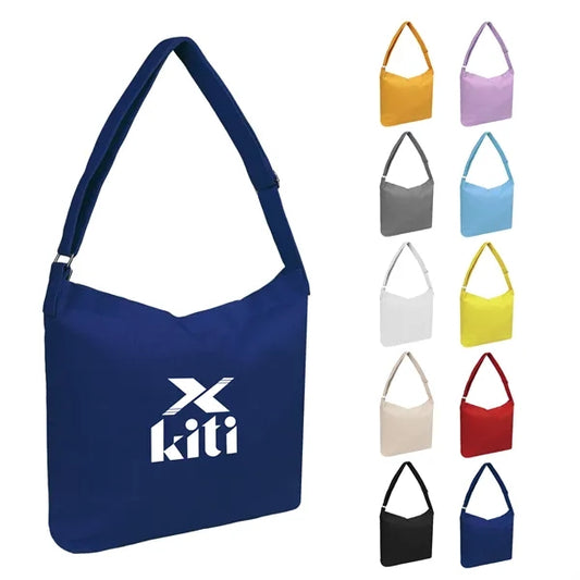 12Oz Canvas Zipper Tote Bag W/ Adjustable Shoulder Strap