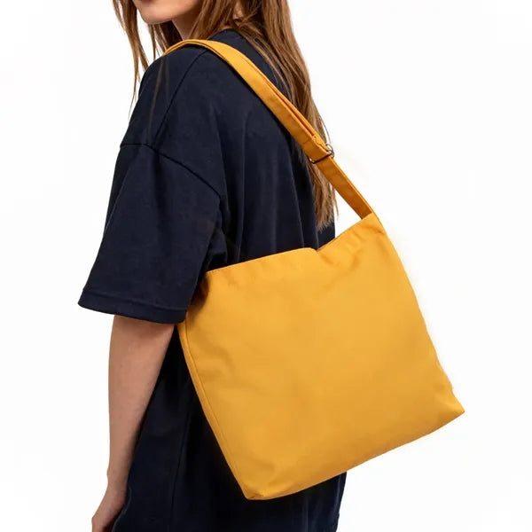 12Oz Canvas Zipper Tote Bag W/ Adjustable Shoulder Strap