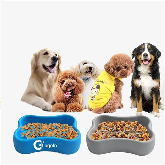 Mini Dog Slow Bowl for Feeder Container with Suction Cup