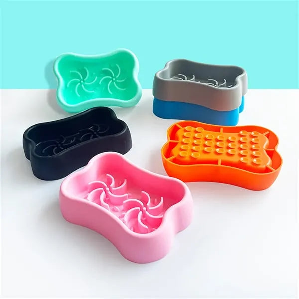 Mini Dog Slow Bowl for Feeder Container with Suction Cup