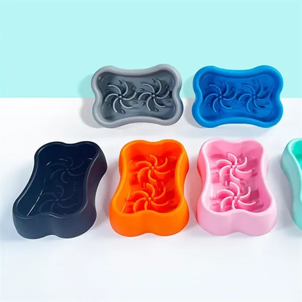 Mini Dog Slow Bowl for Feeder Container with Suction Cup