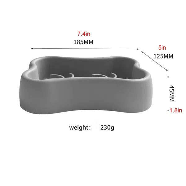 Mini Dog Slow Bowl for Feeder Container with Suction Cup