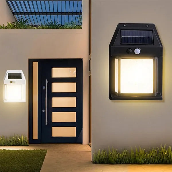 Waterproof Motion Sensor Auto Switch 3-Mode Solar Wall Light