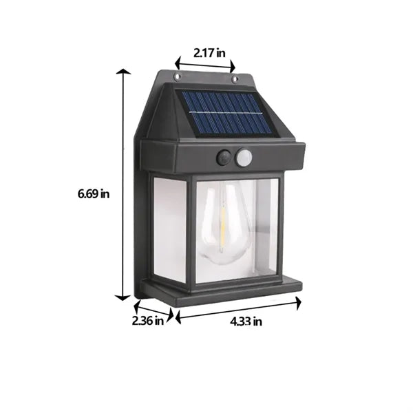 Waterproof Motion Sensor Auto Switch 3-Mode Solar Wall Light