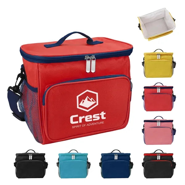 10L Insulated Lunch Cooler Bag W/ Shoulder Strap & Handles