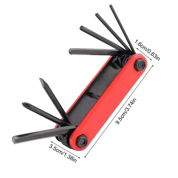7 in 1 folding allen wrench set repair tools for mtb bike
