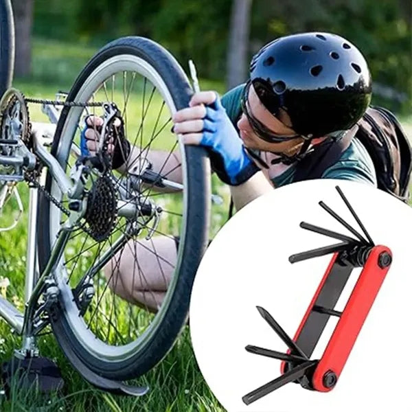 7 in 1 folding allen wrench set repair tools for mtb bike