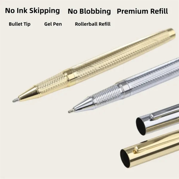 Compact Stainless Mini Ballpoint Pen Pocket Clip