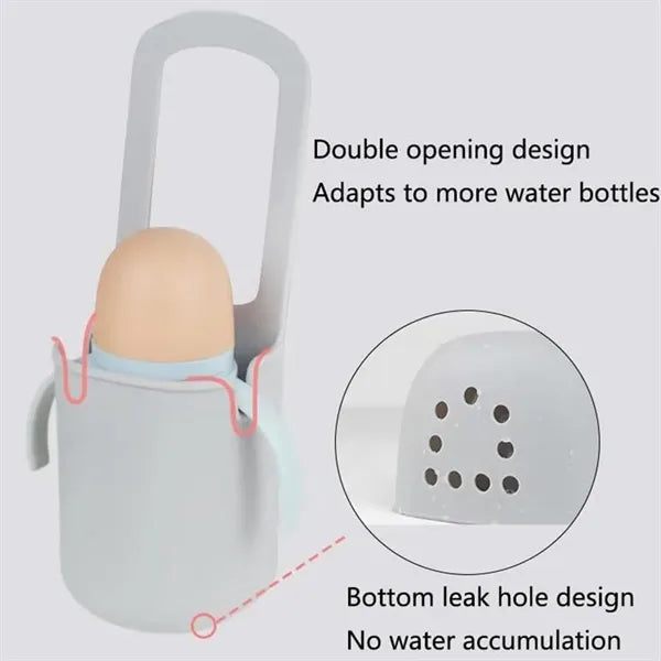 Universal silicone cup holder foldable for stroller bike