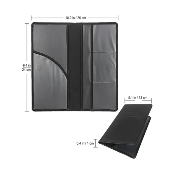 Premium Car Registration and Insurance Card Holder