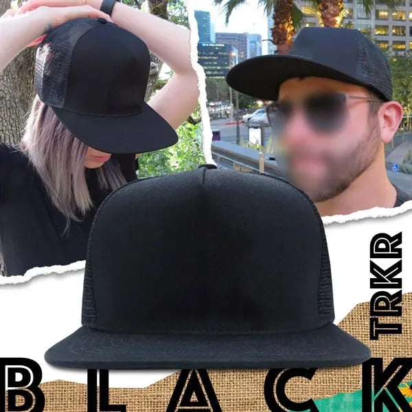 Unisex trucker hat breathable sun-proof mesh snapback cap
