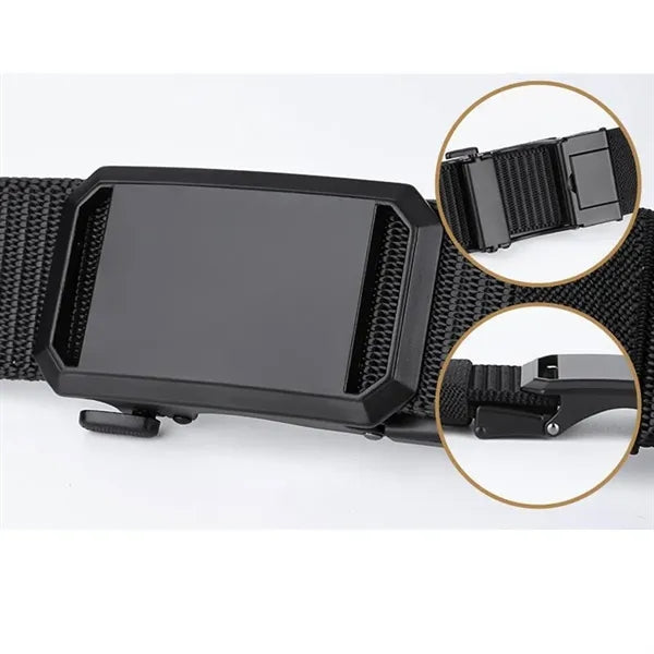Colorful Nylon Woven Buckle Belt for Business & Casual