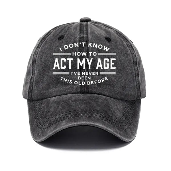 Cotton baseball cap adjustable vintage style lightweight hat