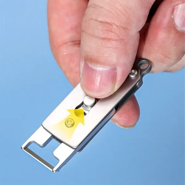Compact Retractable Peeler Bottle Opener EDC Keychain Tool