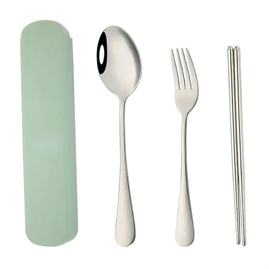 304 Stainless Steel Spoon Chopsticks Fork Tableware Set