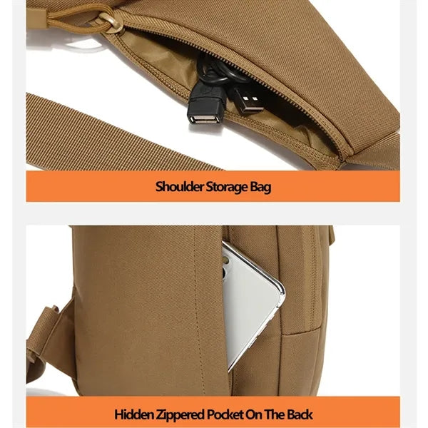 Waterproof Multi-Pocket Adjustable Strap Tactical Chest Bag