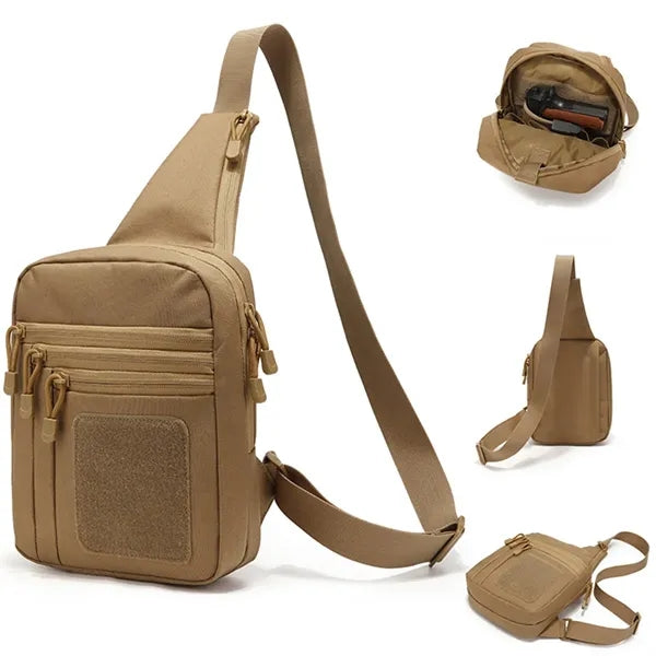 Waterproof Multi-Pocket Adjustable Strap Tactical Chest Bag