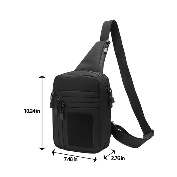 Waterproof Multi-Pocket Adjustable Strap Tactical Chest Bag
