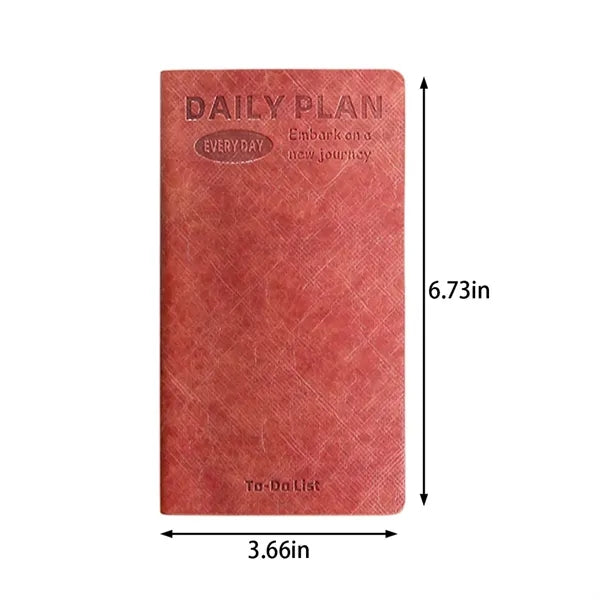 Portable daily planner notebook waterproof for school office