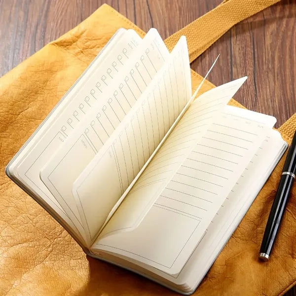 Portable daily planner notebook waterproof for school office