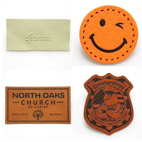 Soft Durable Custom Leather Clothing Labels for Garments