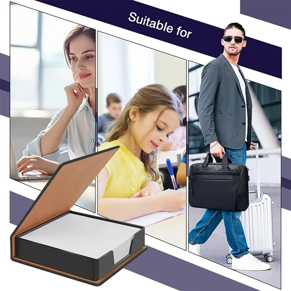 Portable Lid Holder Memo Pad Organizer Include 140 Sheets