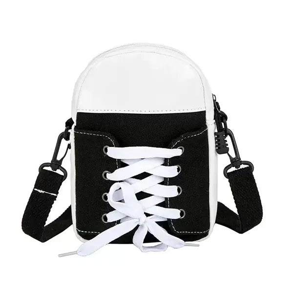 Canvas Shoe-Shaped Crossbody Bag