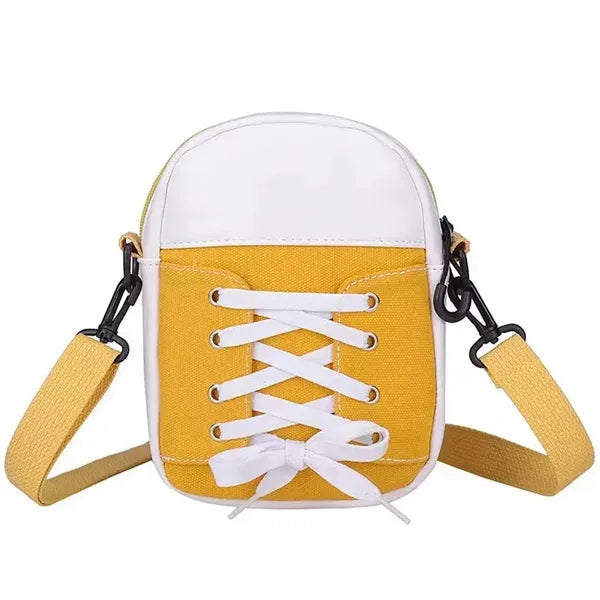 Canvas Shoe-Shaped Crossbody Bag