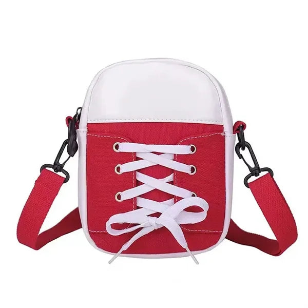 Canvas Shoe-Shaped Crossbody Bag