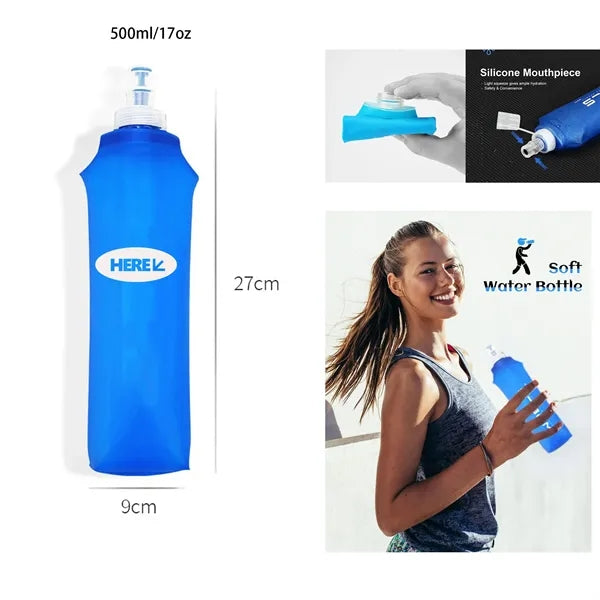 Folding Soft Flask Lightweight Water Bottle