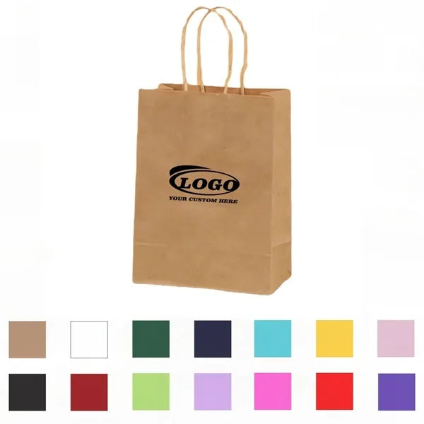 Natural Kraft Paper Shopper Tote Bag
