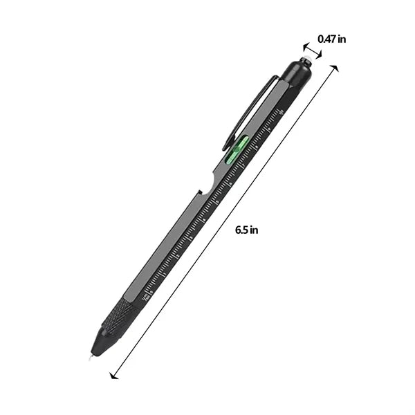 9-in-1 Multi Tool Pen with LED Light and Bottle Opener