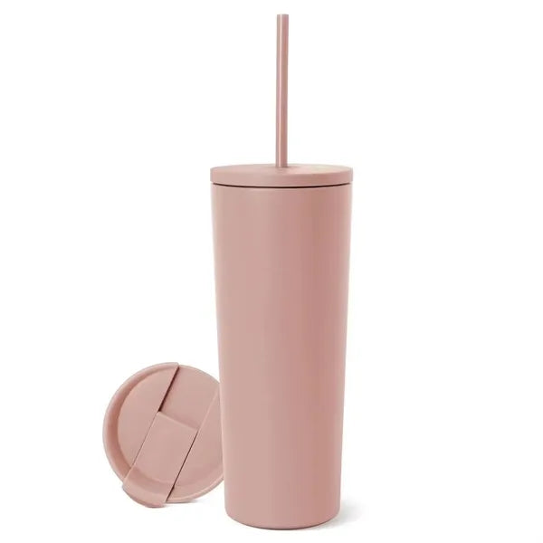 20oz Insulated Stainless Steel Travel Mug with Two Lids