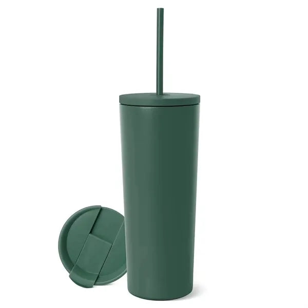 20oz Insulated Stainless Steel Travel Mug with Two Lids