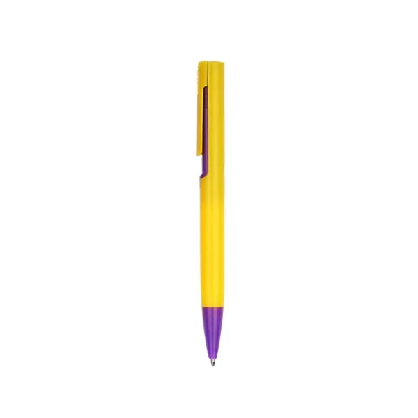 Candy Color Push-Button Lightweight Plastic Ballpoint Pen
