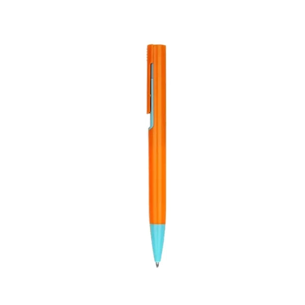 Candy Color Push-Button Lightweight Plastic Ballpoint Pen