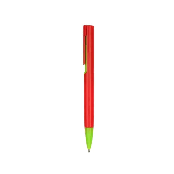 Candy Color Push-Button Lightweight Plastic Ballpoint Pen