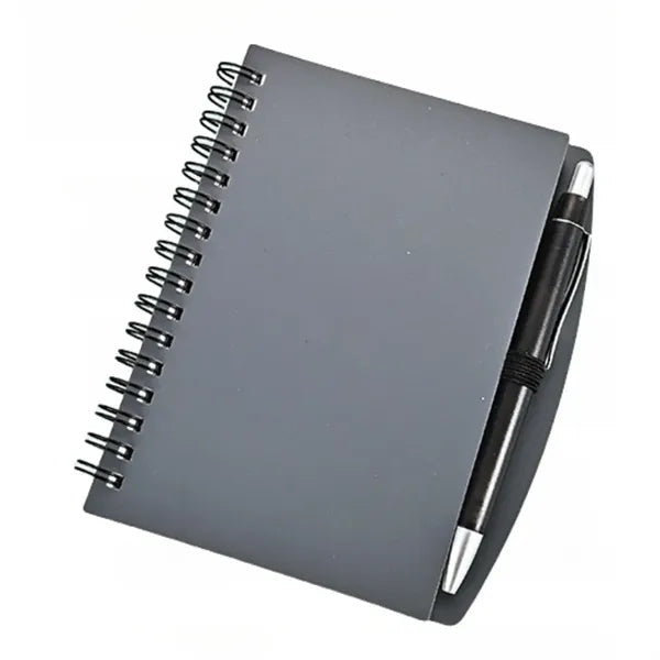Hardcover Spiral Notebook with Ballpoint Pen