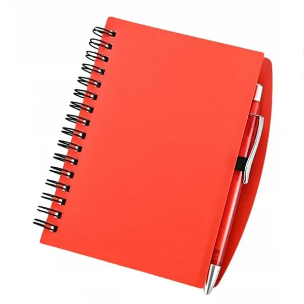 Hardcover Spiral Notebook with Ballpoint Pen