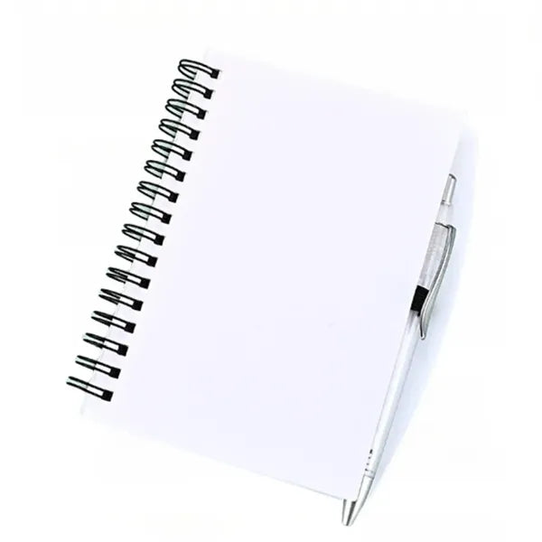 Hardcover Spiral Notebook with Ballpoint Pen