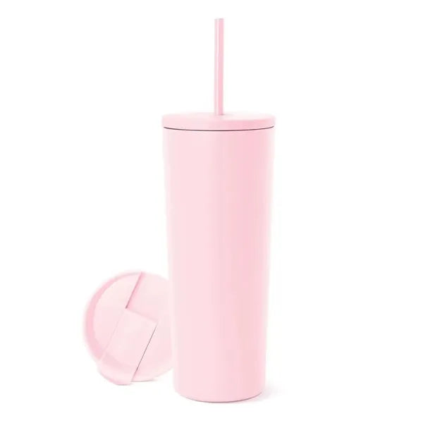 16oz Insulated Stainless Steel Travel Mug with Two Lids