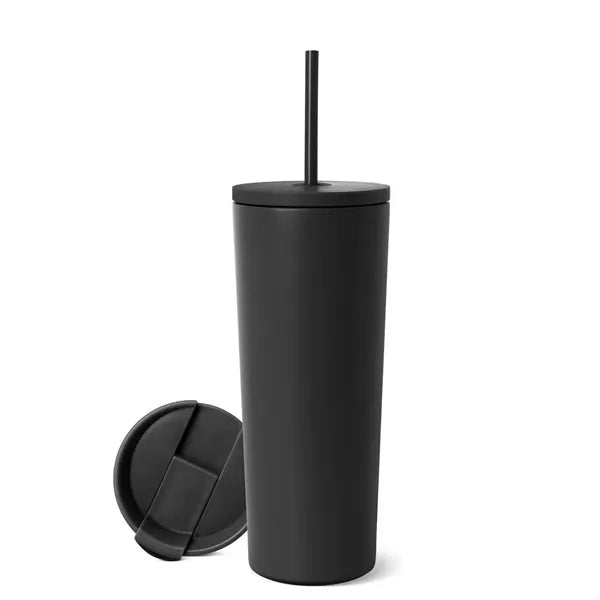 16oz Insulated Stainless Steel Travel Mug with Two Lids